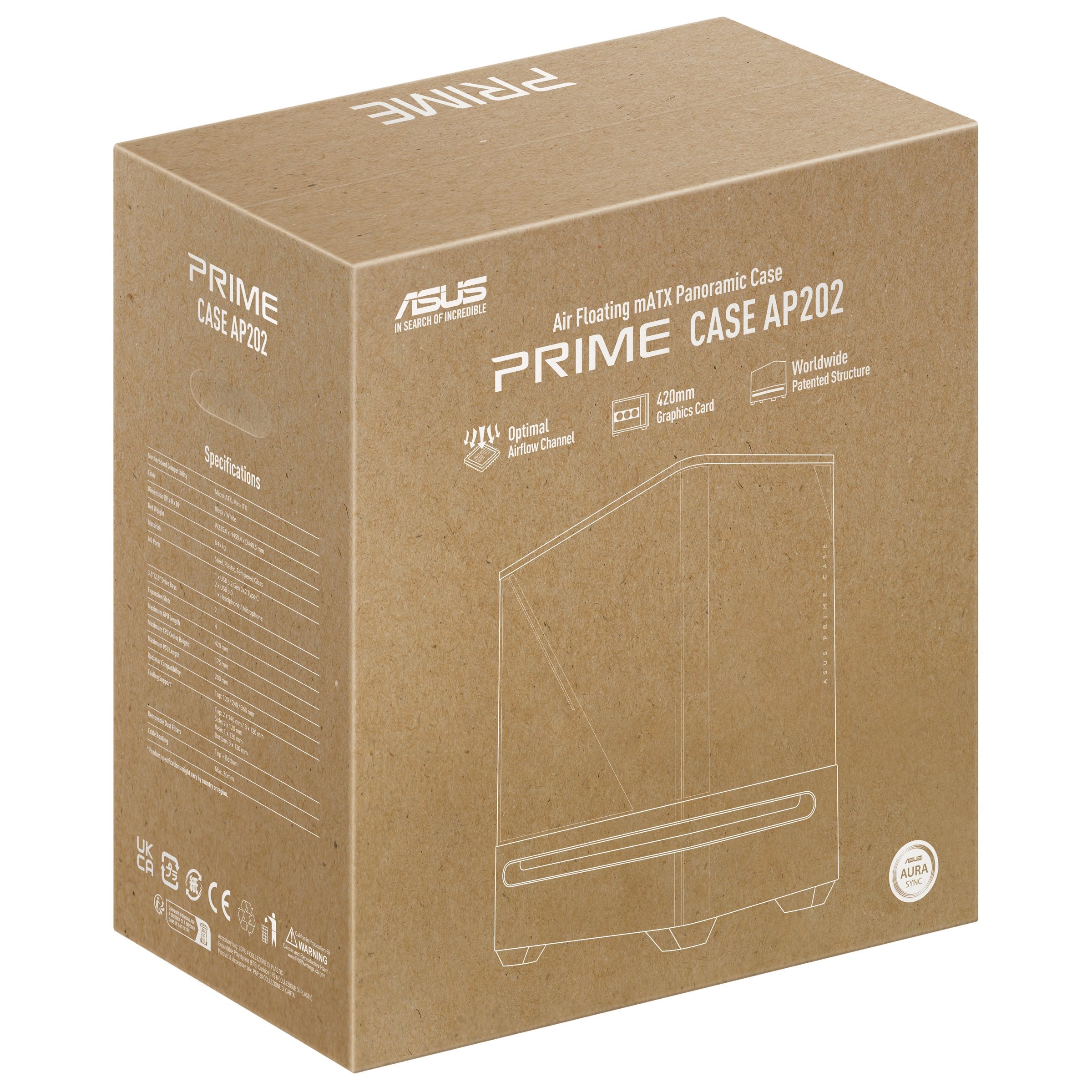 EAN 4711636006521 - ASUS PRIME AP202 ARGB Midi Tower Negro imagen 19