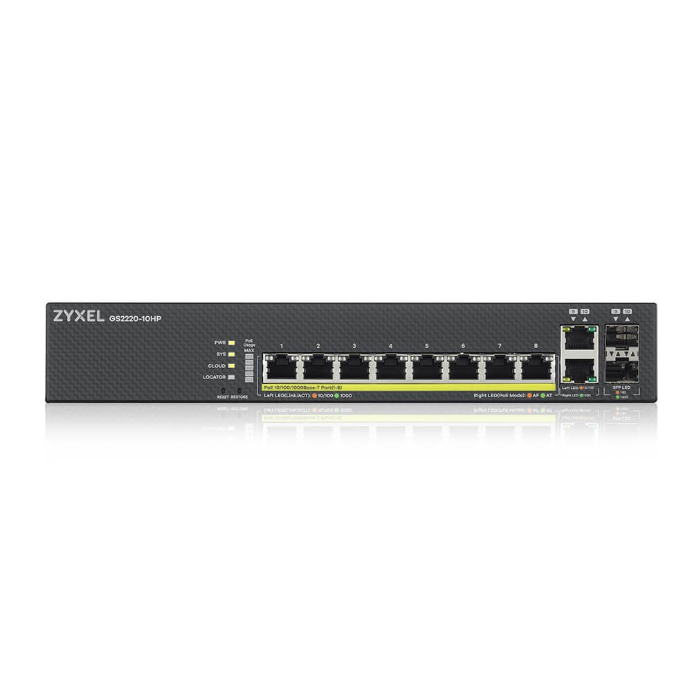 EAN 4718937607402 - Zyxel GS2220-10HP-EU0101F switch Gestionado L2 Gigabit Ethernet (10/100/1000) Energía sobre Ethernet (PoE imagen 2