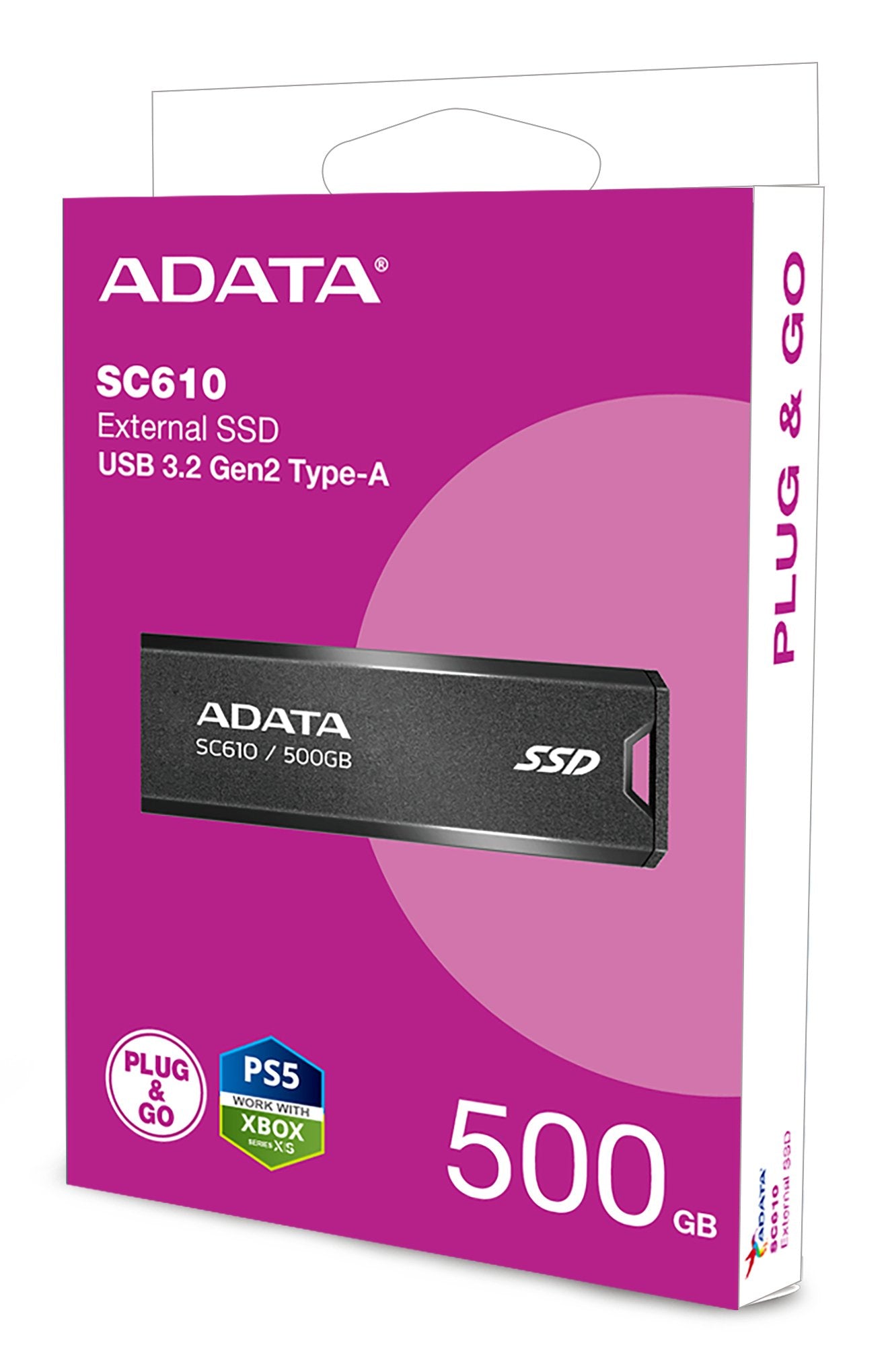 EAN 4711085945044 - ADATA SC610 500 GB USB tipo A 3.2 Gen 2 (3.1 Gen 2) Negro imagen 8