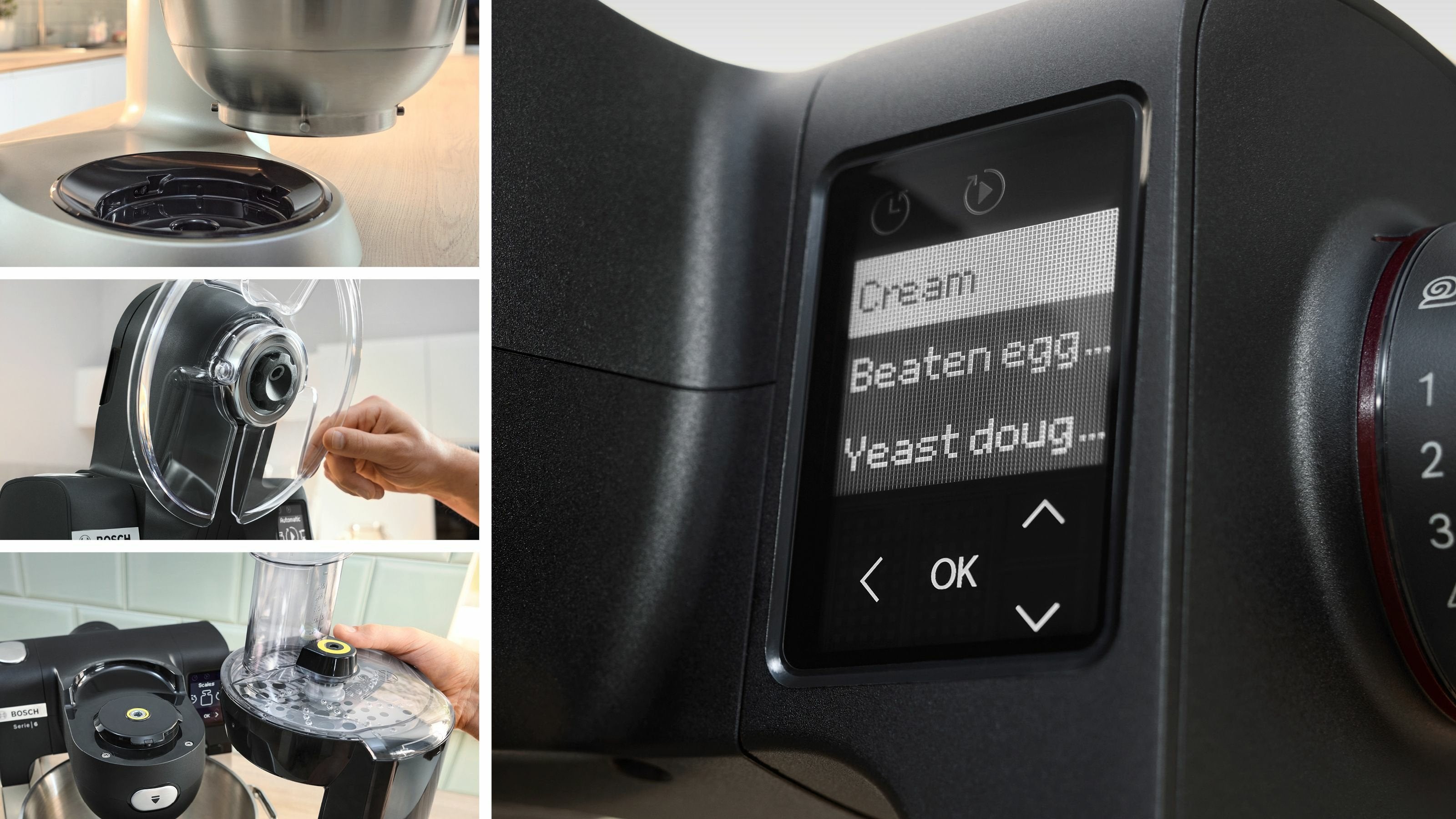 EAN 4242005424719 - Bosch Serie 6 MUMS6ZS34 robot de cocina 1600 W 5,5 L Negro, Acero inoxidable imagen 5