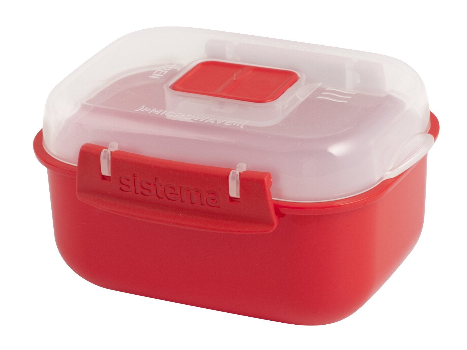Simema Recipiente Rectangular (525 Ml), Color Rojo