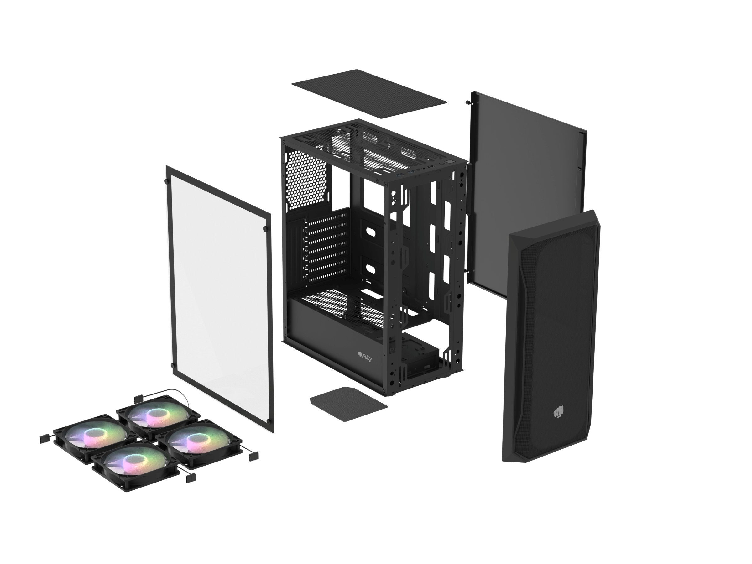 EAN 5901969444353 - FURY Shobo SH4F RGB Midi Tower Negro imagen 4