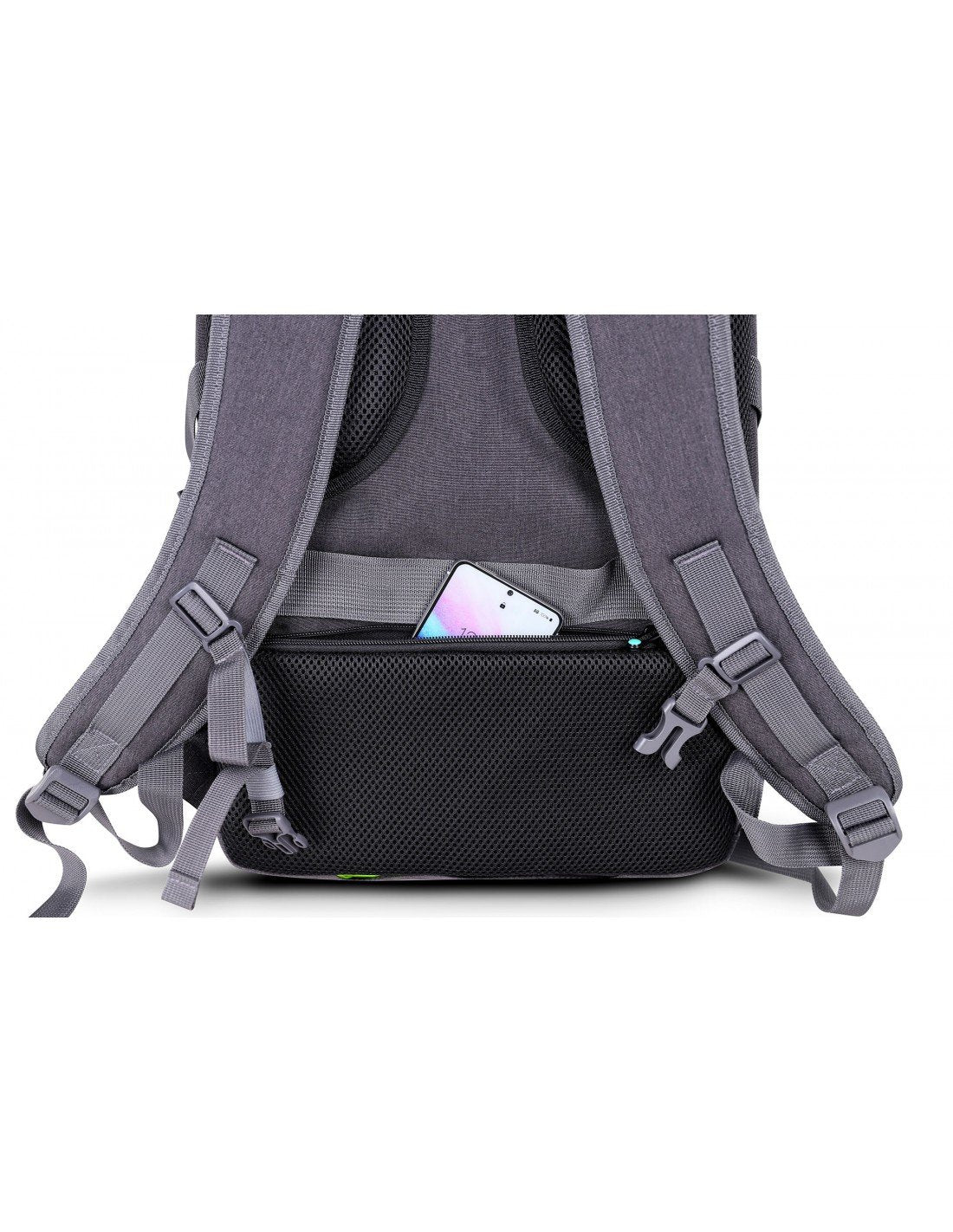 EAN 3760170883724 - Urban Factory HTE15UF mochila Mochila de viaje Negro, Gris Poliéster, Tereftalato de polietileno (PET) imagen 5