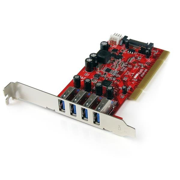 Startech Tarjeta Pci Usb 3.0 Superspeed 4 Puertos Con Conector Lp4 Sataâ