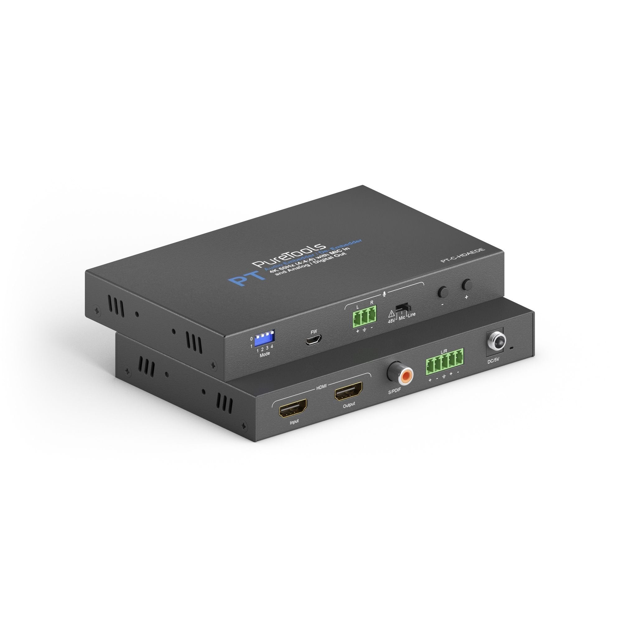 EAN 4251364727263 - PureTools PT-C-HDAEDE convertidor de audio Negro imagen 3