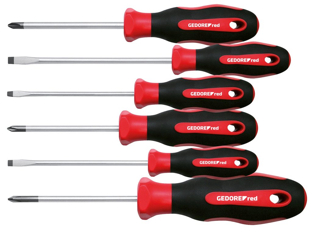 Gedore Juego De Destornilladores Rojos 2k, 6 Piezas