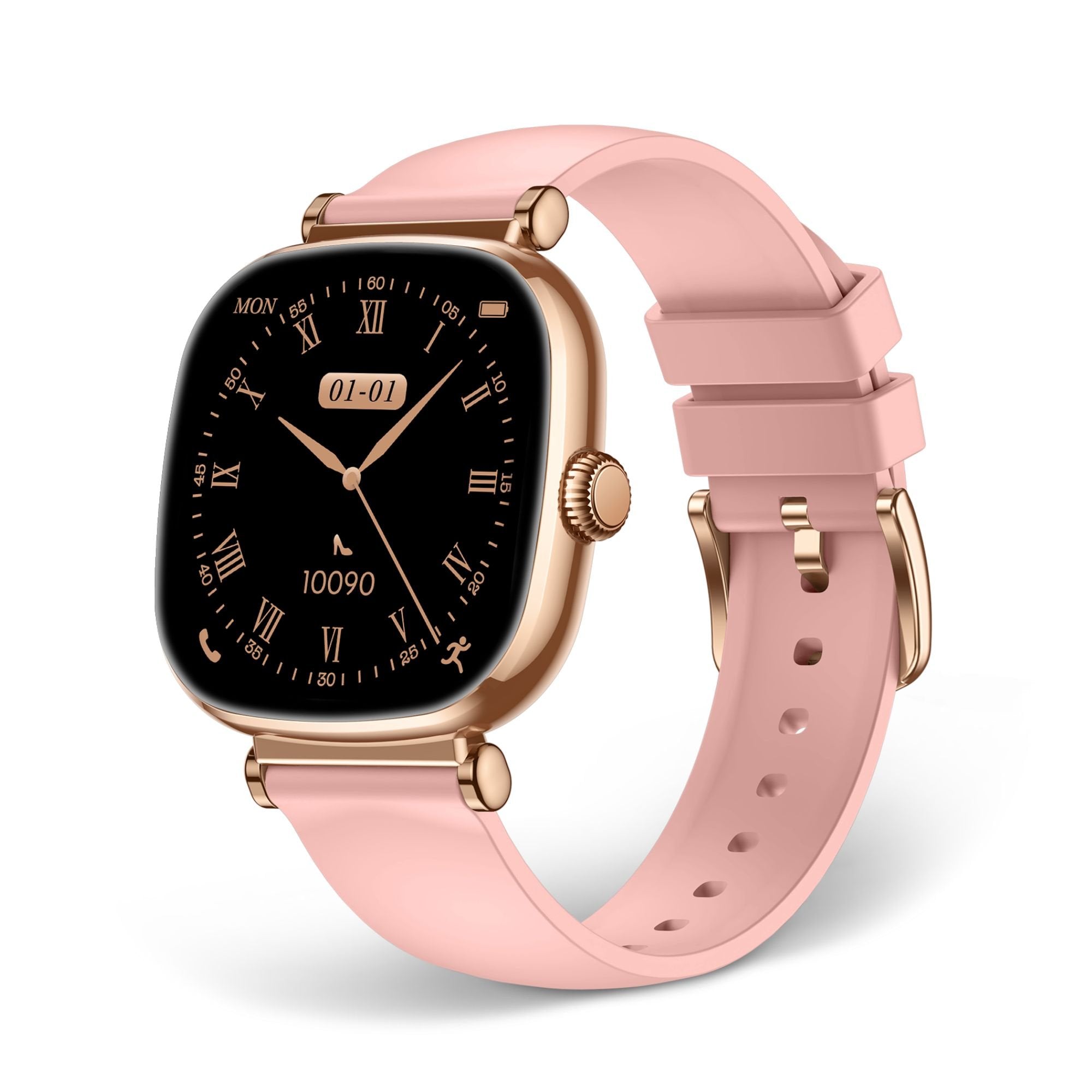 Ksix Iria Rosa Smartwatch 1.7" 2 Correas (Metal + Silicona)