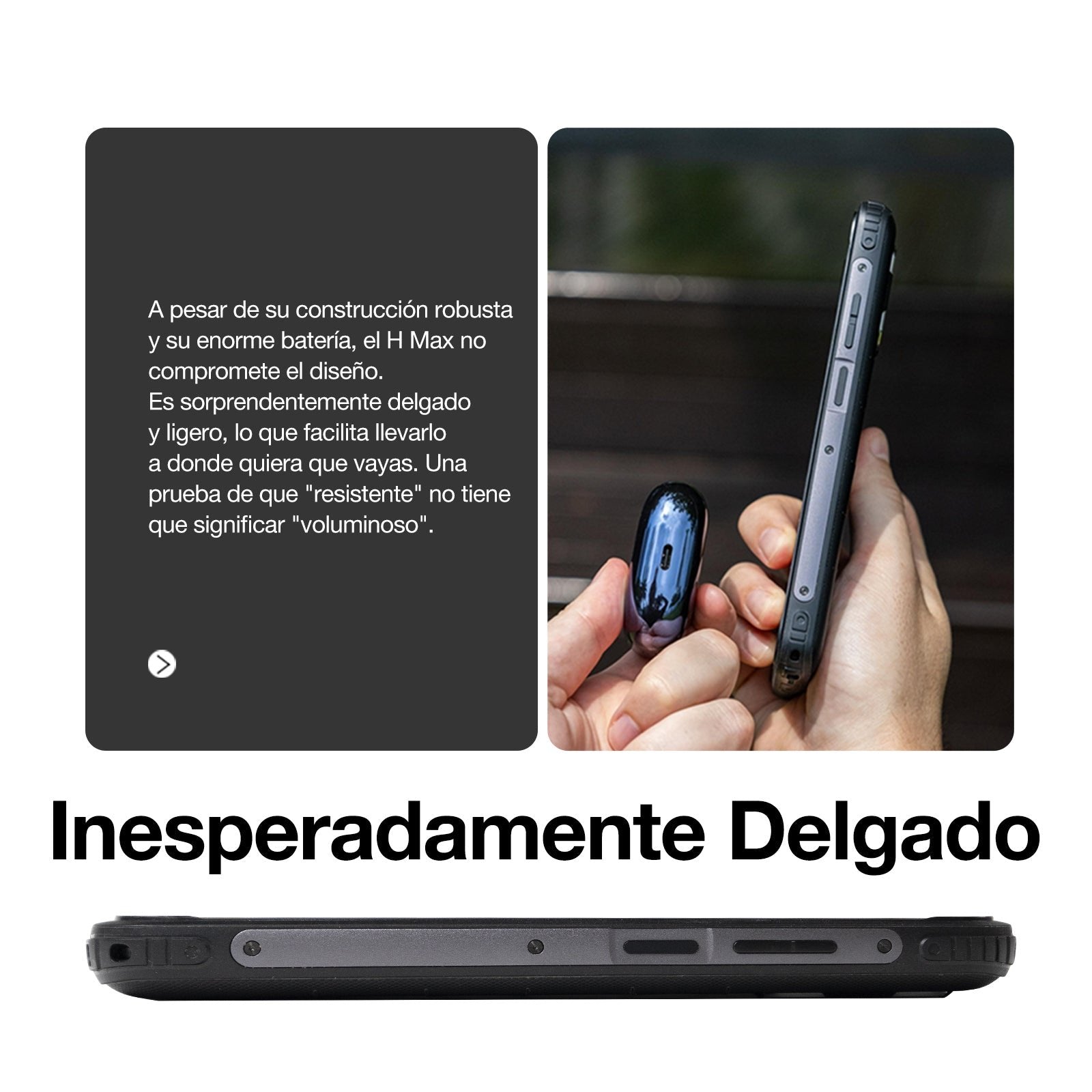 EAN 6934663606450 - AGM H Max 16,7 cm (6.56") SIM doble Android 14 4G USB Tipo C 4 GB 256 GB 10000 mAh Negro imagen 6