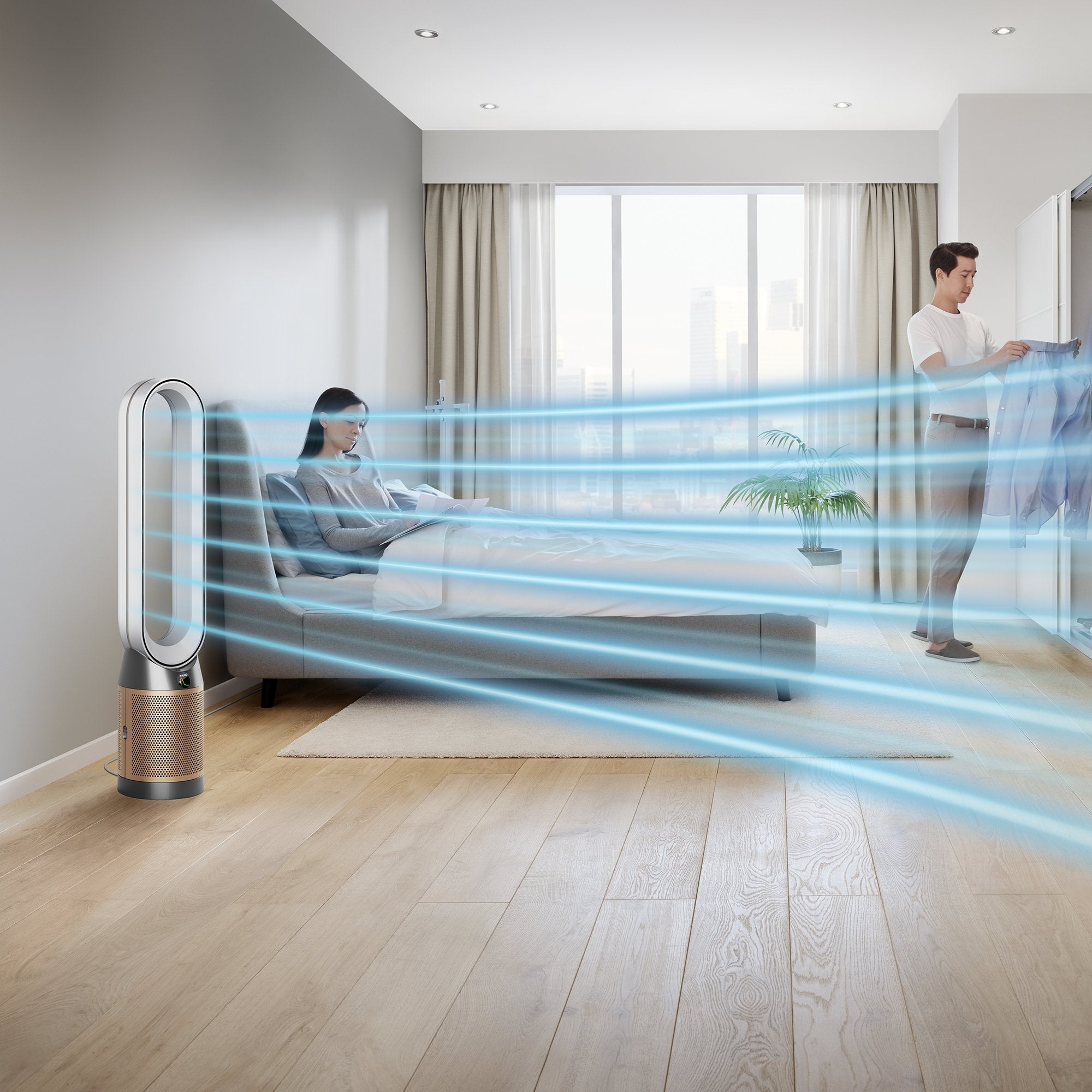 Dyson Purifier Cool Formaldehyde 61,5 Db 40 W Oro, Blanco