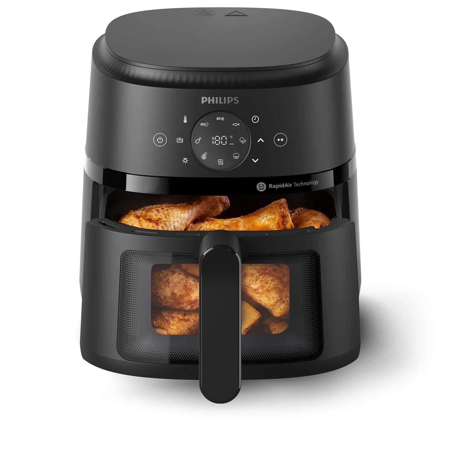 EAN 8720389034848 - Philips 2000 series NA220/00 freidora Sencillo Independiente 1500 W Freidora de aire caliente Negro imagen 2