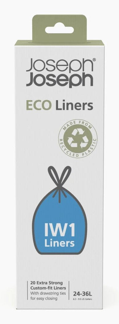 Joseph Joseph Iw1 24-36l Grey Recycled Bin Liners