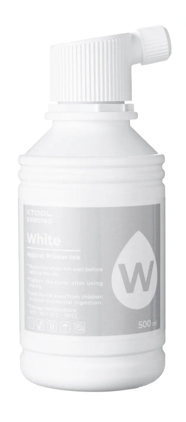 Xtool Selected Apparel Printer Ink - White (500 Ml)