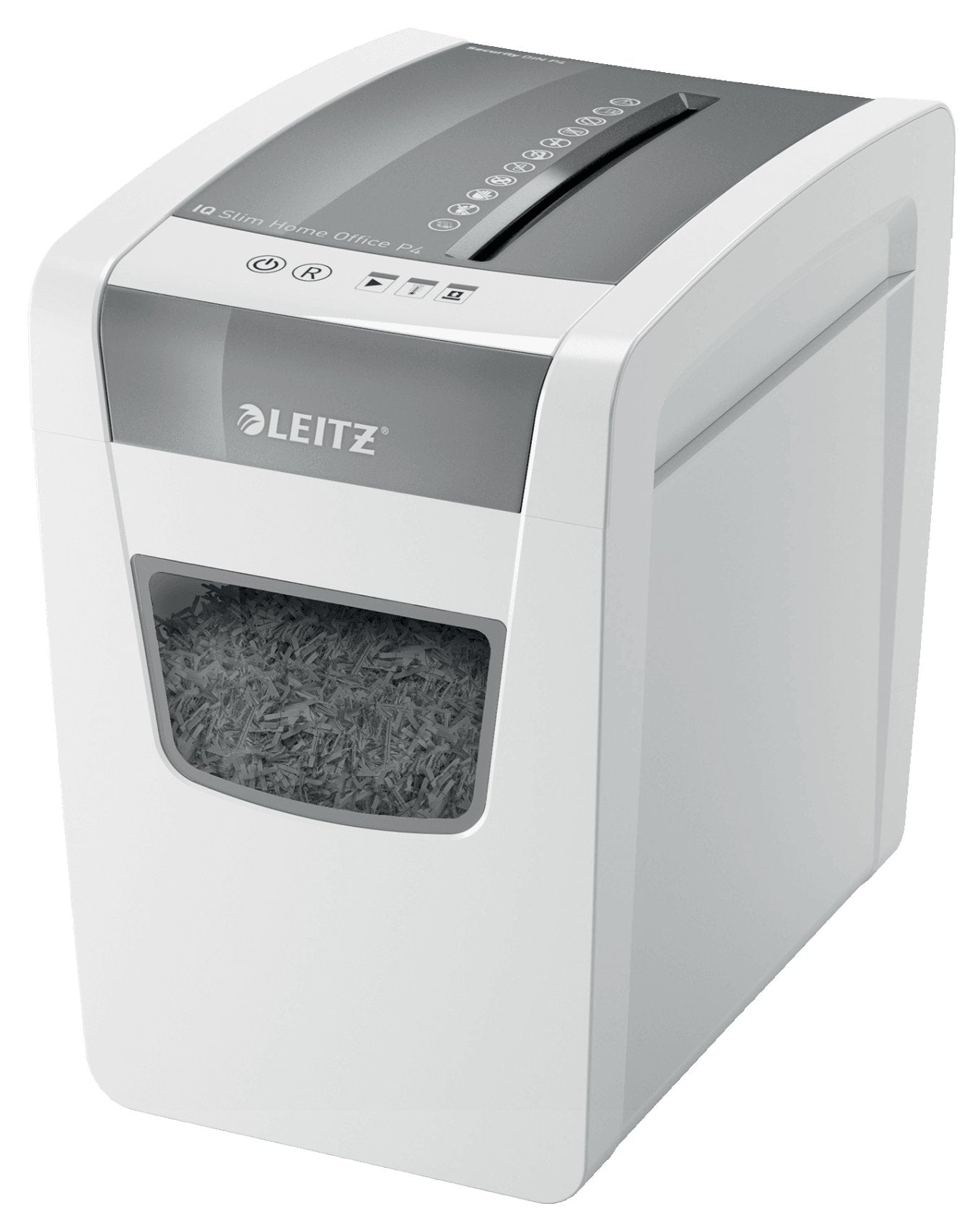 Leitz Iq Slim Office P-4 Triturador De Papel Corte Cruzado 22 Cm Blanco