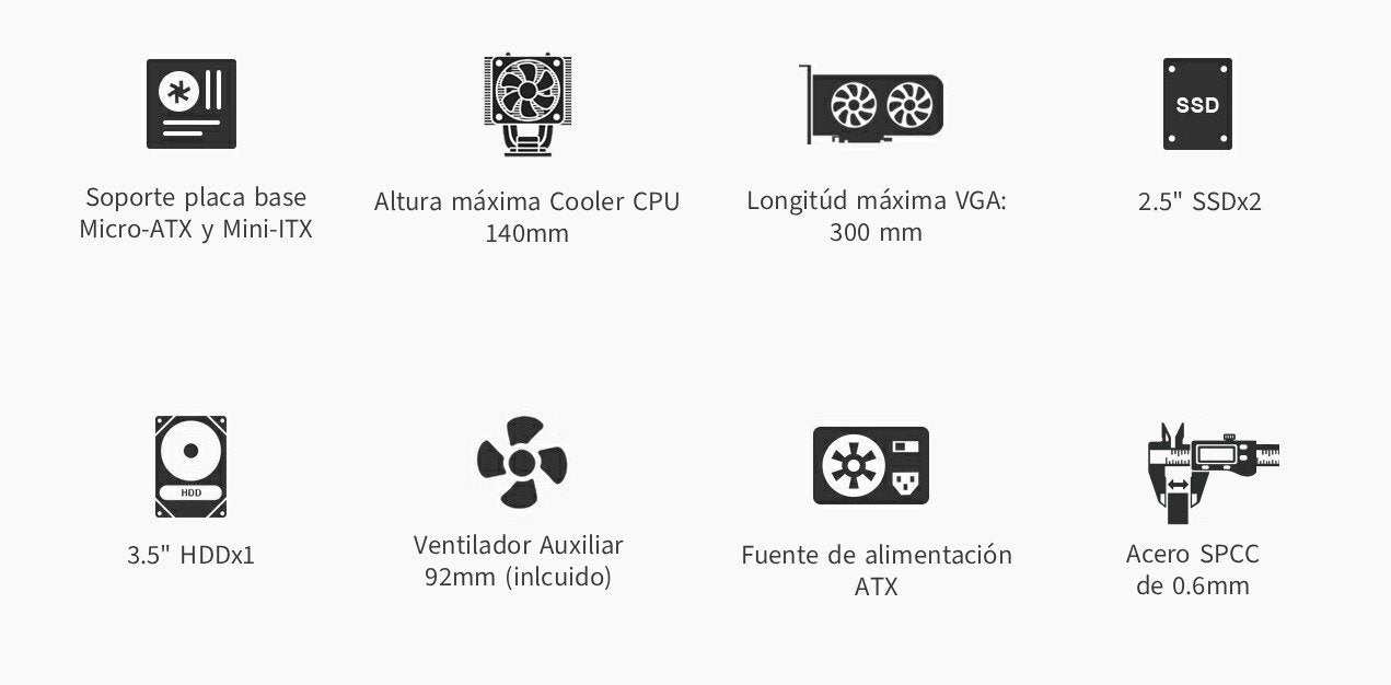 EAN 8436624422270 - CoolBox COO-PCM640C-0 carcasa de ordenador imagen 8