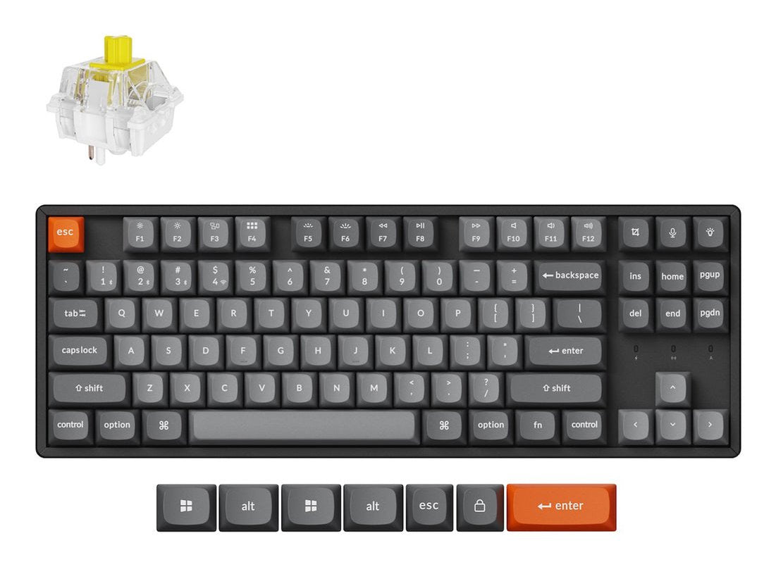 EAN 4894979022684 - Keychron K8 Max teclado Universal USB + RF Wireless + Bluetooth QWERTZ Alemán Negro imagen 1