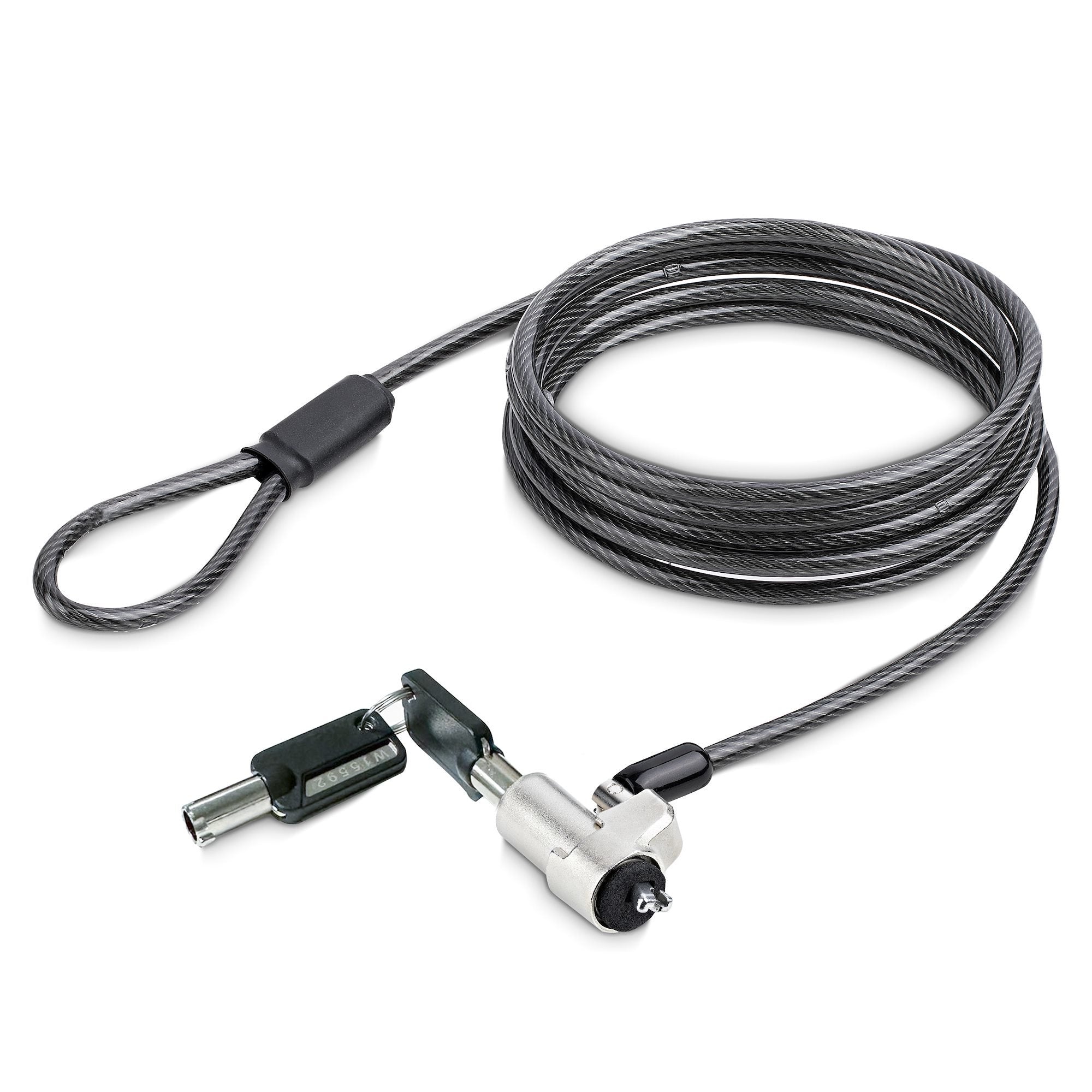 Startech.Com Nblwk-Laptop-Lock Cable Antirrobo Negro, Plata 2 M