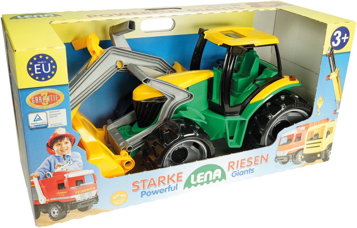 EAN 4006942780105 - Lena GIGA TRUCKS Tractor with front loader & excavator imagen 1