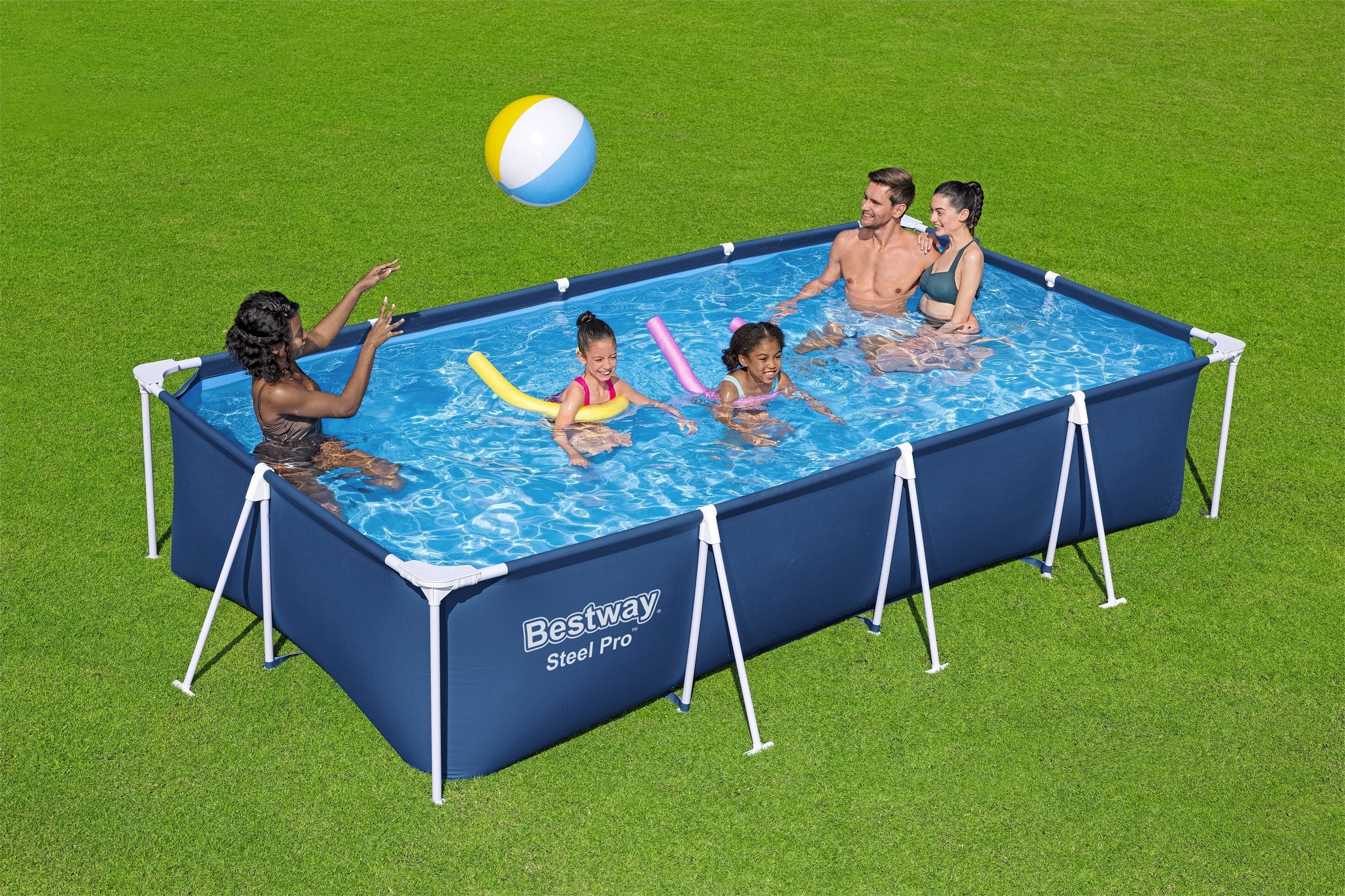 Bestway 56405 - Piscina Desmontable Tubular Infantil Steel Pro 400x211x81cm