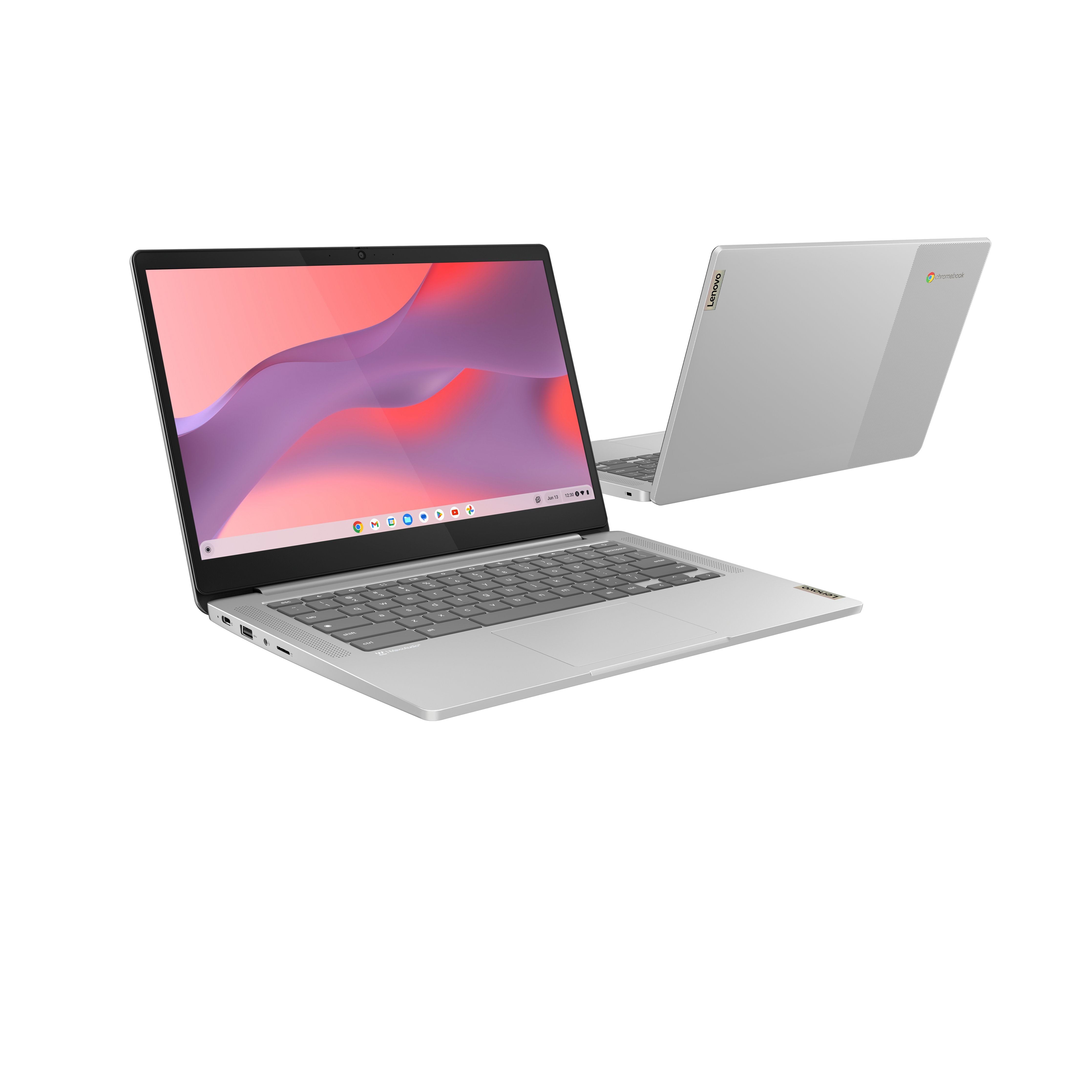 Lenovo Ideapad Slim 3 14m868 Chromebook 35,6 Cm (14") Full Hd Mediatek 8 Gb Lpddr4x-Sdram 128 Gb Emmc Wi-Fi 6 (802.11ax) Chromeos Gris