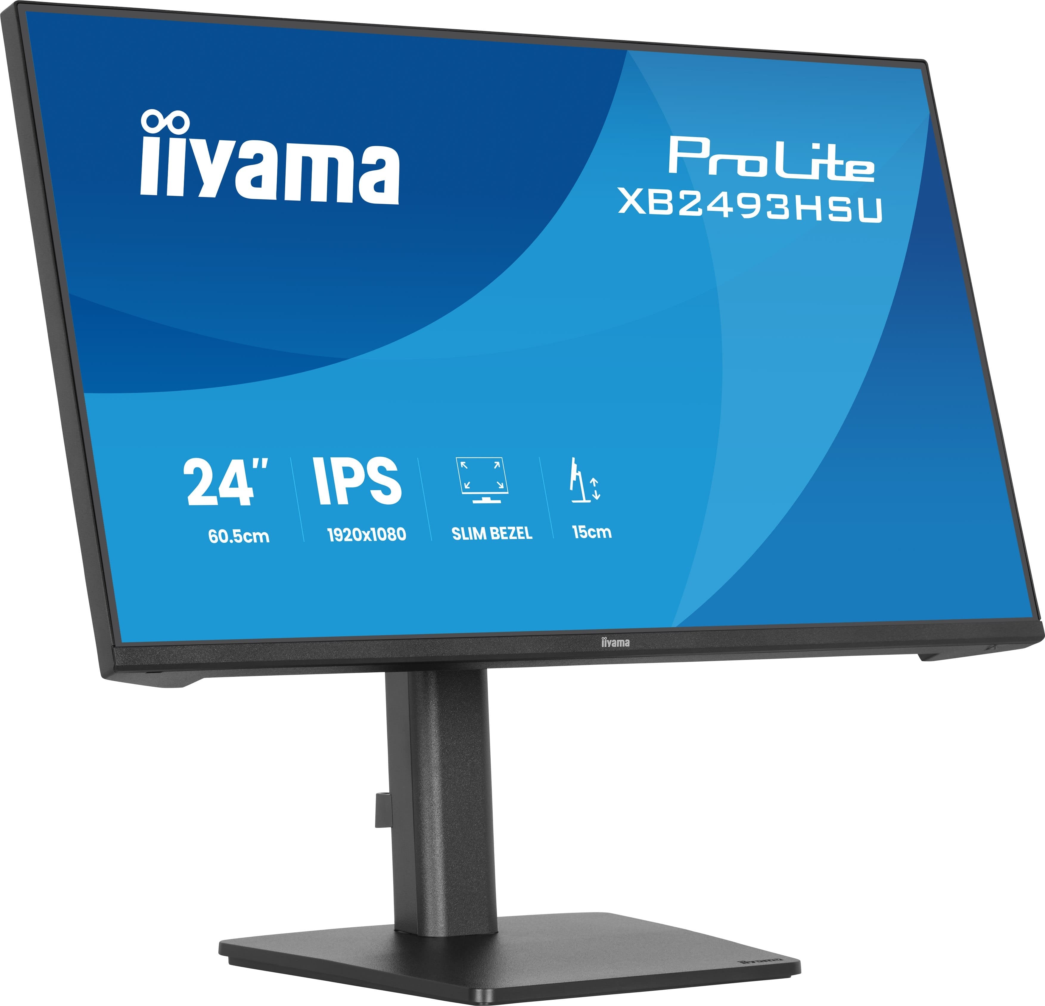 Iiyama 60.5cm 24" Xb2493hsu-B1 16:10 Hdmi+Dp+2xusb Ips