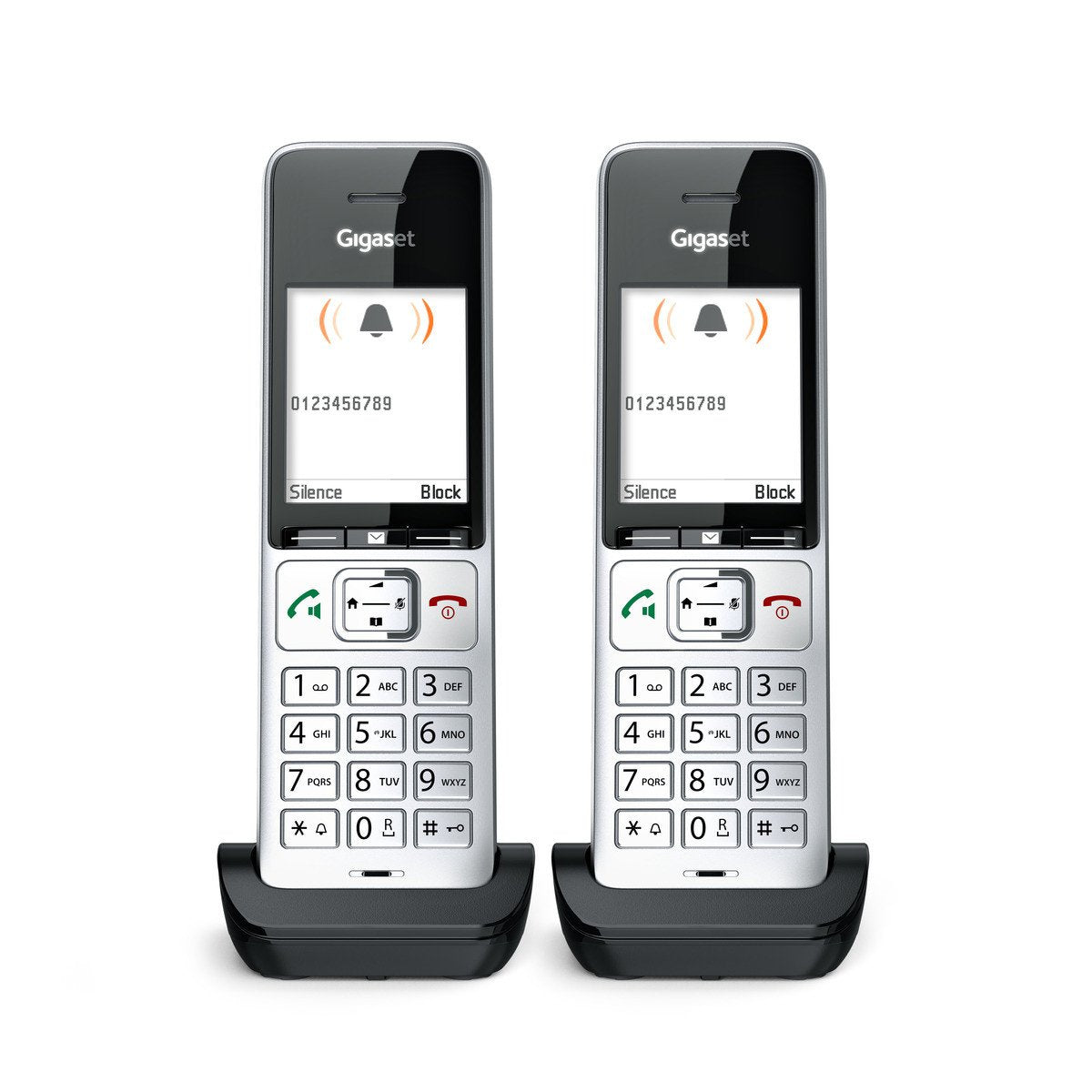 EAN 4250366866079 - Gigaset COMFORT 500HX duo Teléfono DECT/analógico Identificador de llamadas Negro, Plata imagen 4