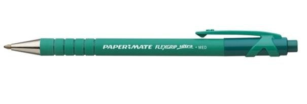 EAN 8008285265413 - Papermate Flexgrip Ultra Verde Bolígrafo de punta retráctil con pulsador Medio 12 pieza(s) imagen 1