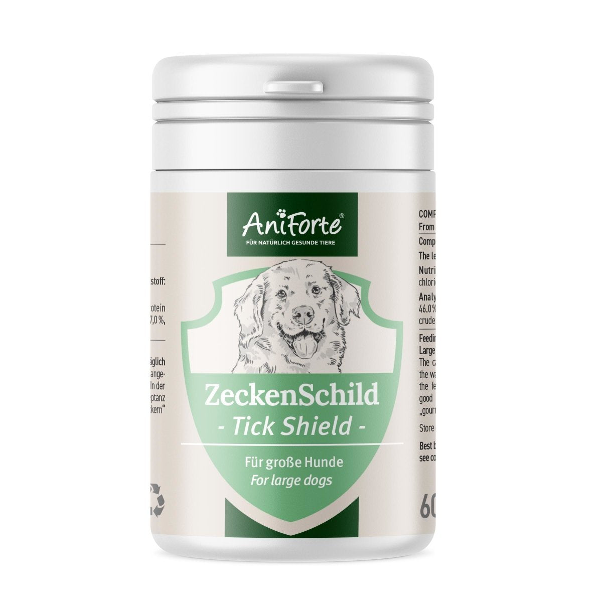 Aniforte Tick Shield Medium Breeds - Suplementos Para Perros - 60 Tabletas