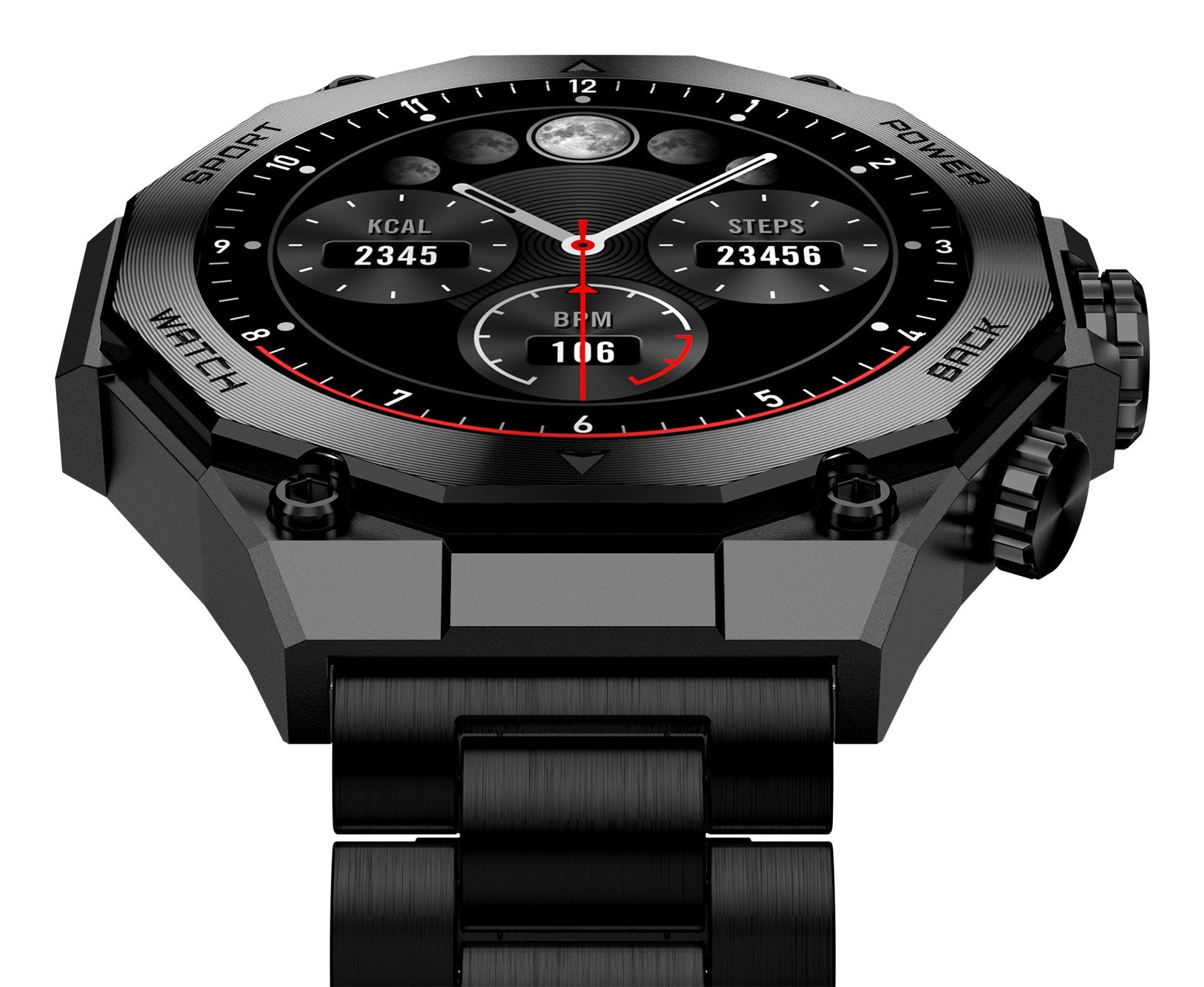 Ksix Smartwatch Titanium - Ritmo Cardiaco - Control De Sueño - Color Negro