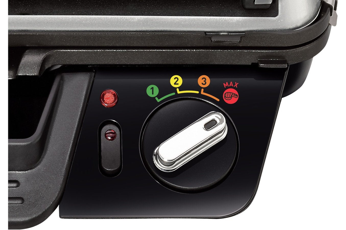 Parrilla Tefal Gc451b12 Tradicional Con Parrilla 2000w Color Plateado