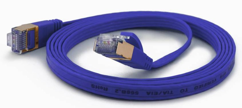 Cable De Red Cat6a Extraflach Ftp Azul 1,0m