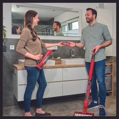 Einhell Cleanexxo, Limpiador De Suelos Duros Rojo, Sin Batería Ni Cargador 3437110