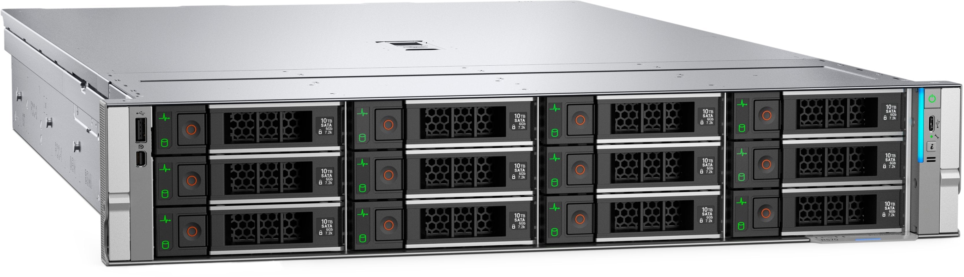 Dell Poweredge R570 Smart Selection Intel Xeon 6517p 32gb 2x960gb Ssd Sata 2x1100w H965i 3y Basic Nbd