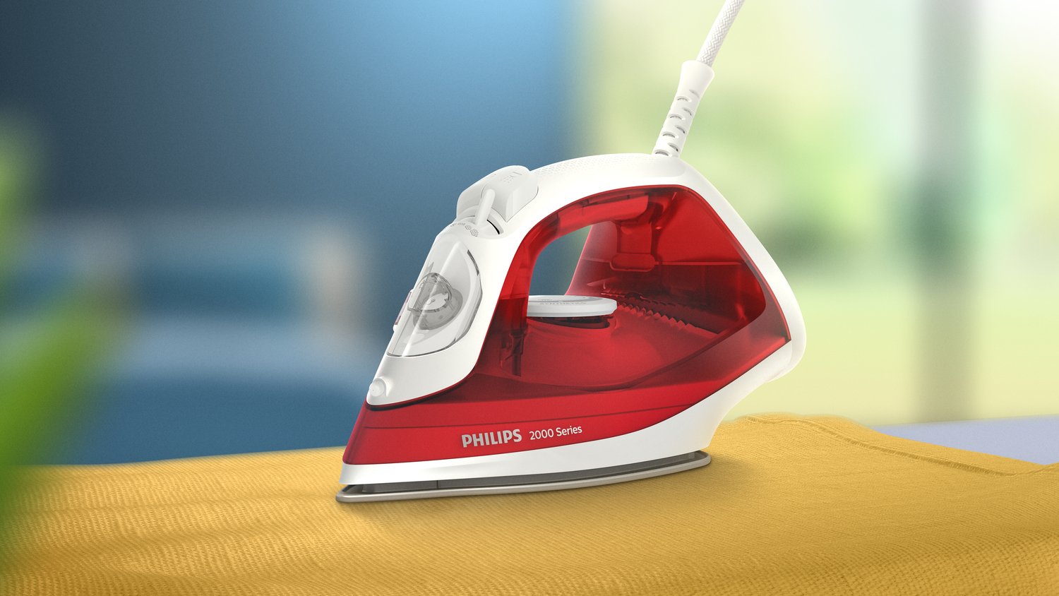 Philips Plancha De Vapor Dst 2010/40 Suela Antiadherente Roja, Blanca