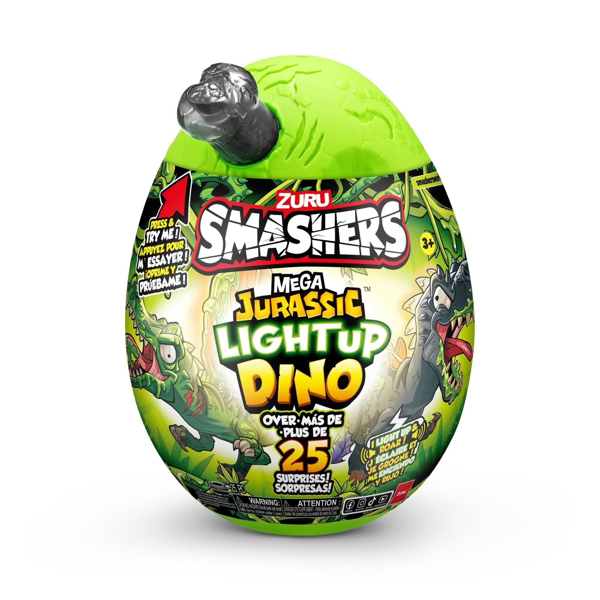Zuru Smashers - Jurassic Light Up Dino Ei Serie 1, 74108