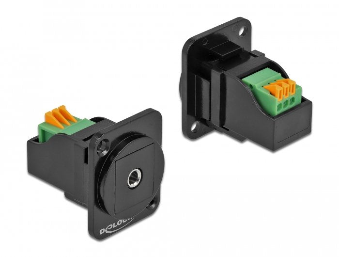 Delock Módulo Type-D Hembra Estéreo De 3 Contactos Y 3,5 Mm A Bloque De Terminales