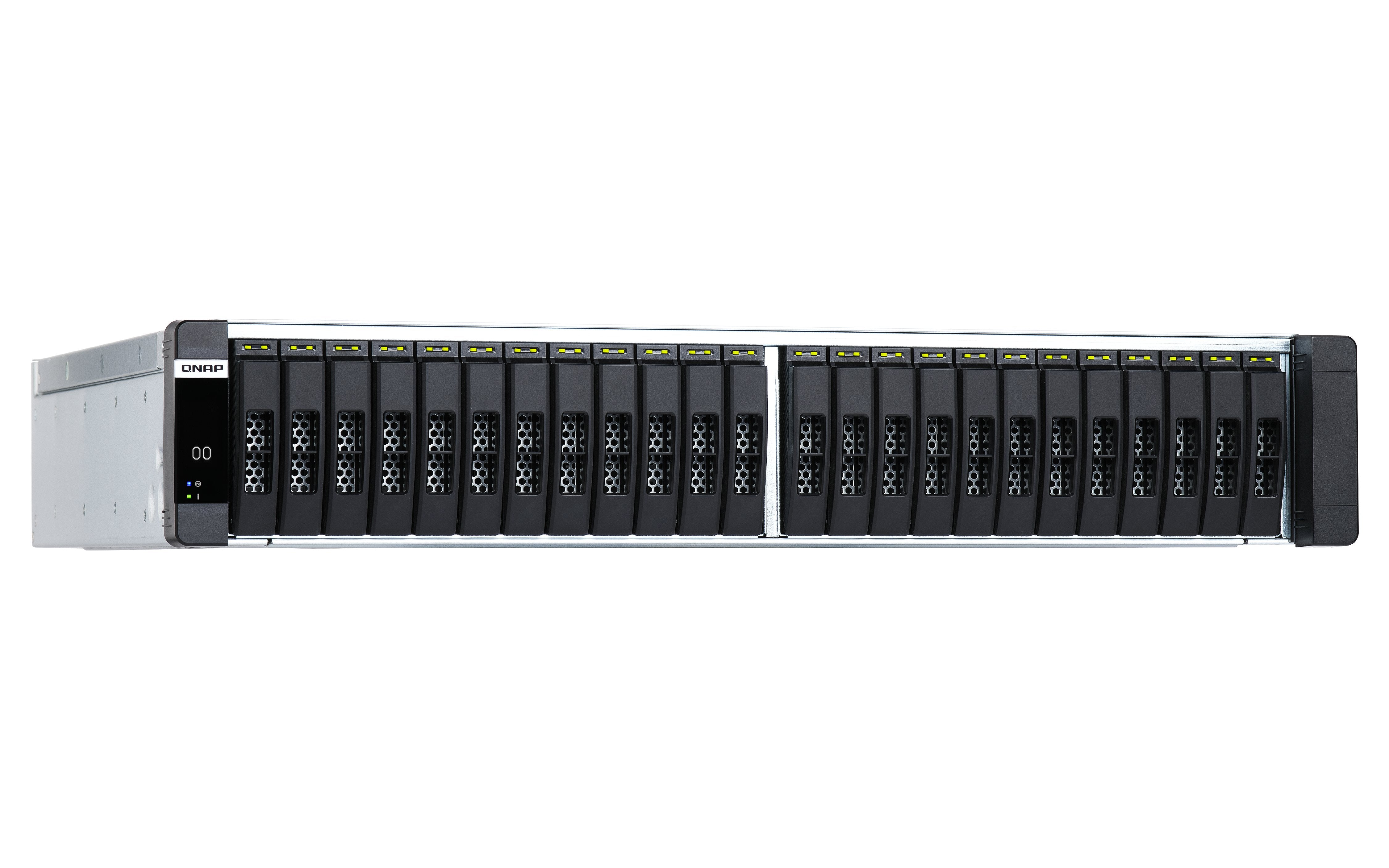Qnap Es2486dc-2142it-128g 24-Bay Enterprise Zfs Nas Sas 12g 6g Xeon D-2142it 128gb Ram 7-Lan 4 Sfp+ 3 Rj45 For Each Controller