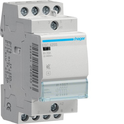 Hager Installationsschtz 25a Esc425s ** Brummfrei 4schlieer 230v