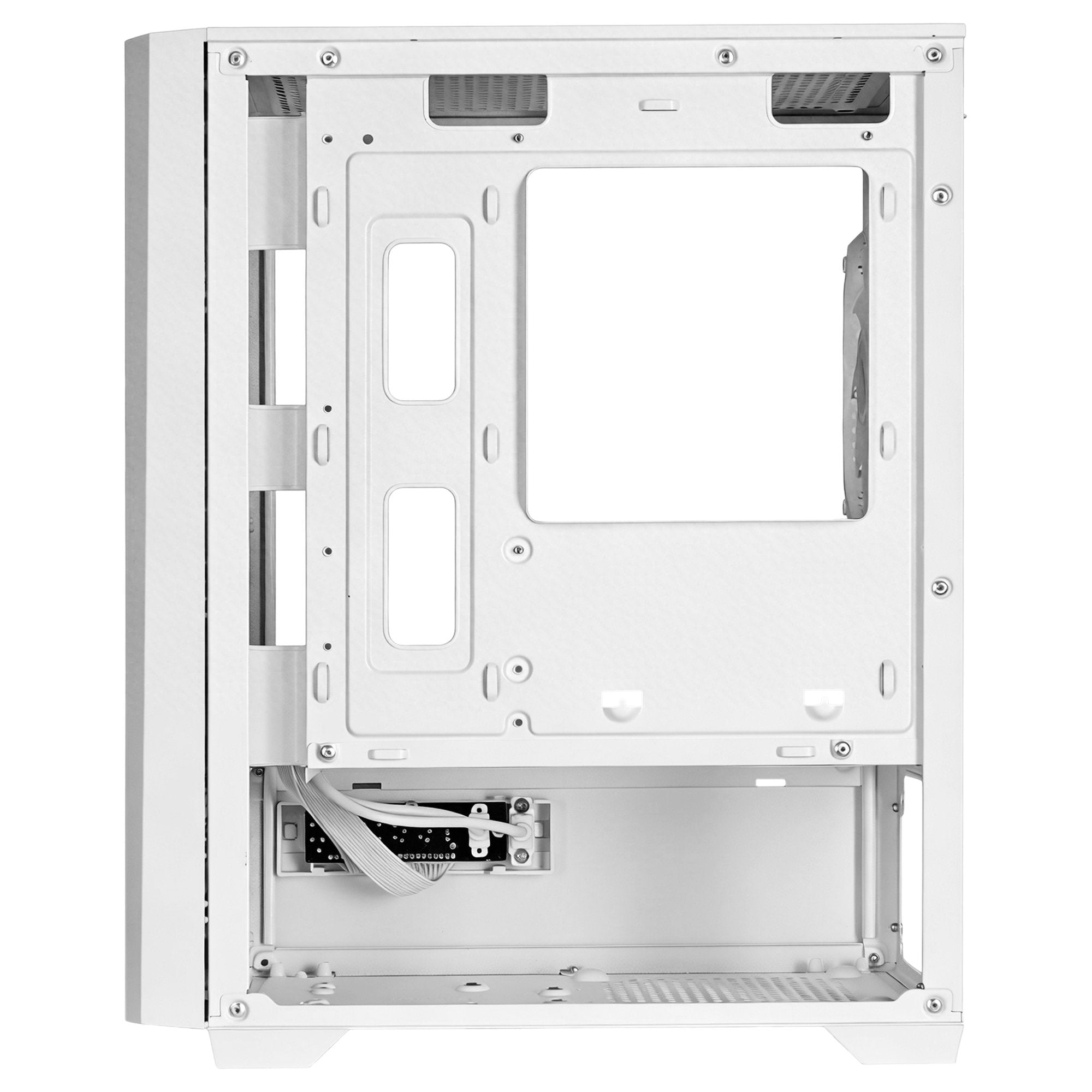 Caja Pc Micro Atx Mars Gaming Mc-Vectorw Gpu Max 282mm Cristal Templado Mesh Argb Usb-C Blanco