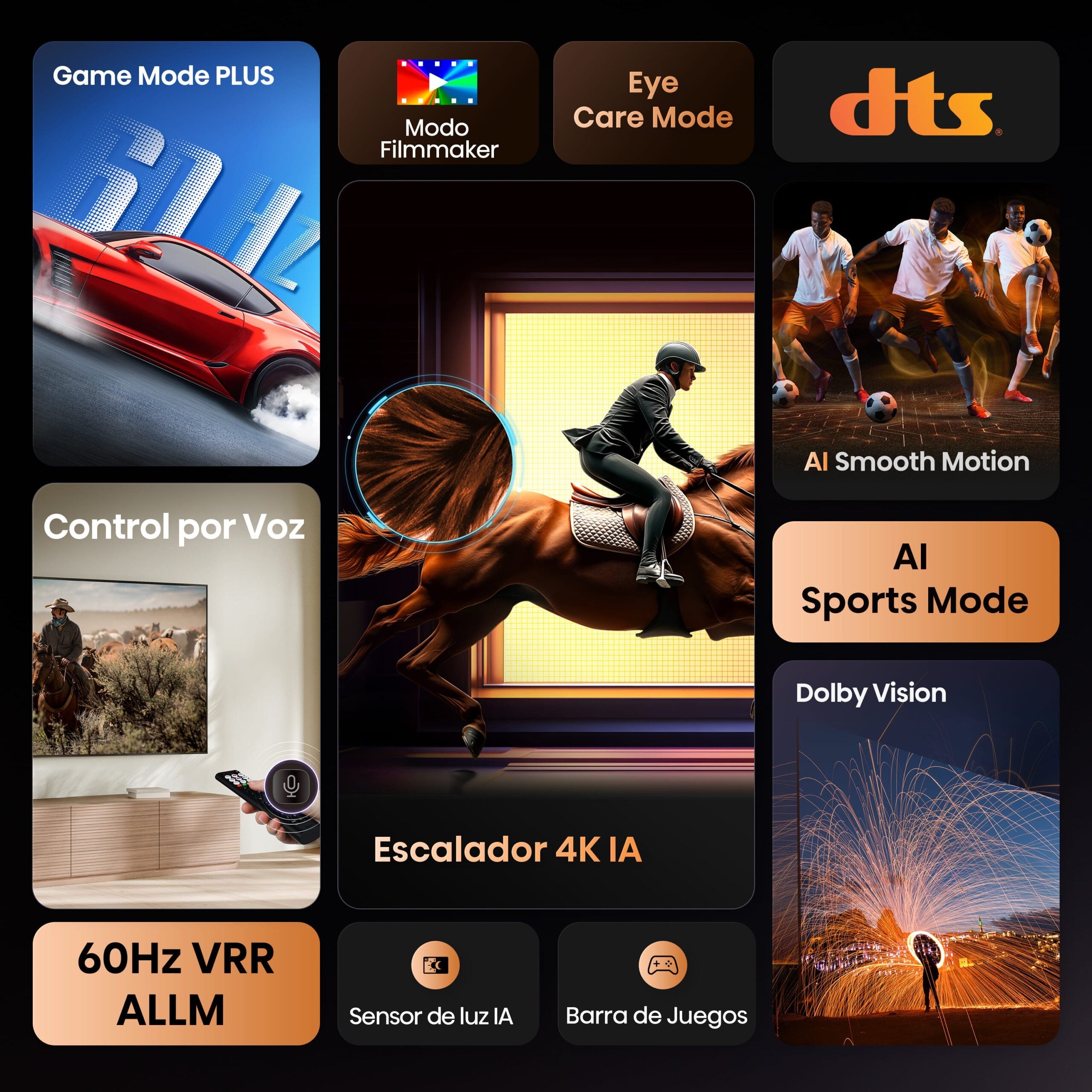 Televisor Hisense 43" 43a6q Uhd 4k Vidaa Smart Tv Modo Juego Plus