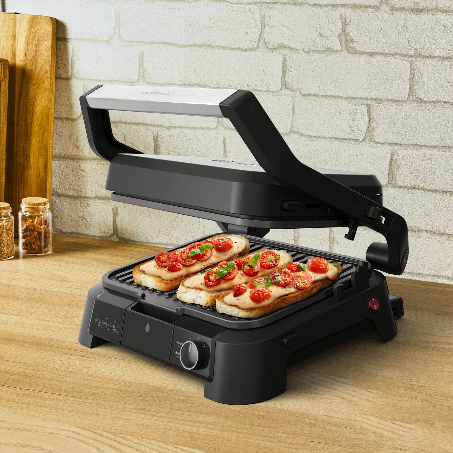 Parrilla Eléctrica Tefal Supergrill 3-In-1 Gc510de0 De Contacto