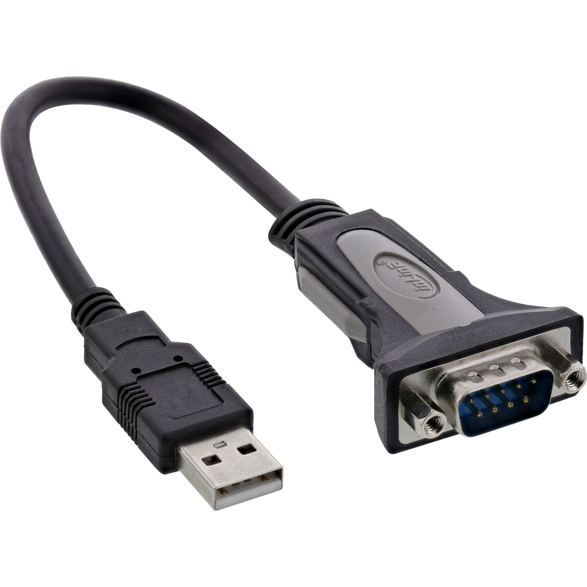 Adaptador Inline Usb 2.0 A Serie Usb Tipo A Macho A Db9 Macho 0,25 M
