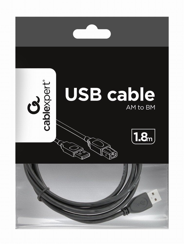 Gembird Cable Usb 2.0 Tipo A/B (Impresora) 1.8m Negro