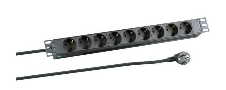 EAN 5712505256008 - Microconnect CABINETACC23 unidad de distribución de energía (PDU) 8 salidas AC 1U Negro imagen 1