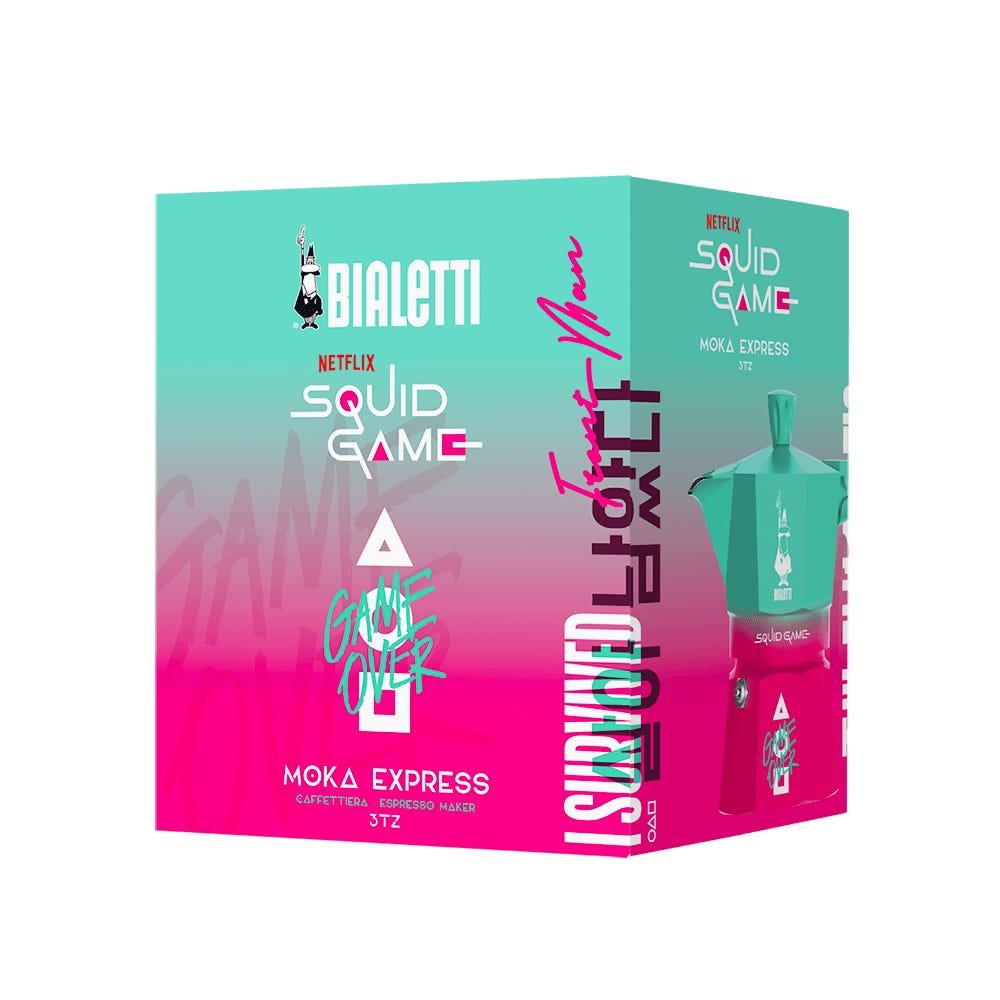 EAN 8006363077118 - Bialetti Squid Game Cafetera italiana Azul, Rosa imagen 3