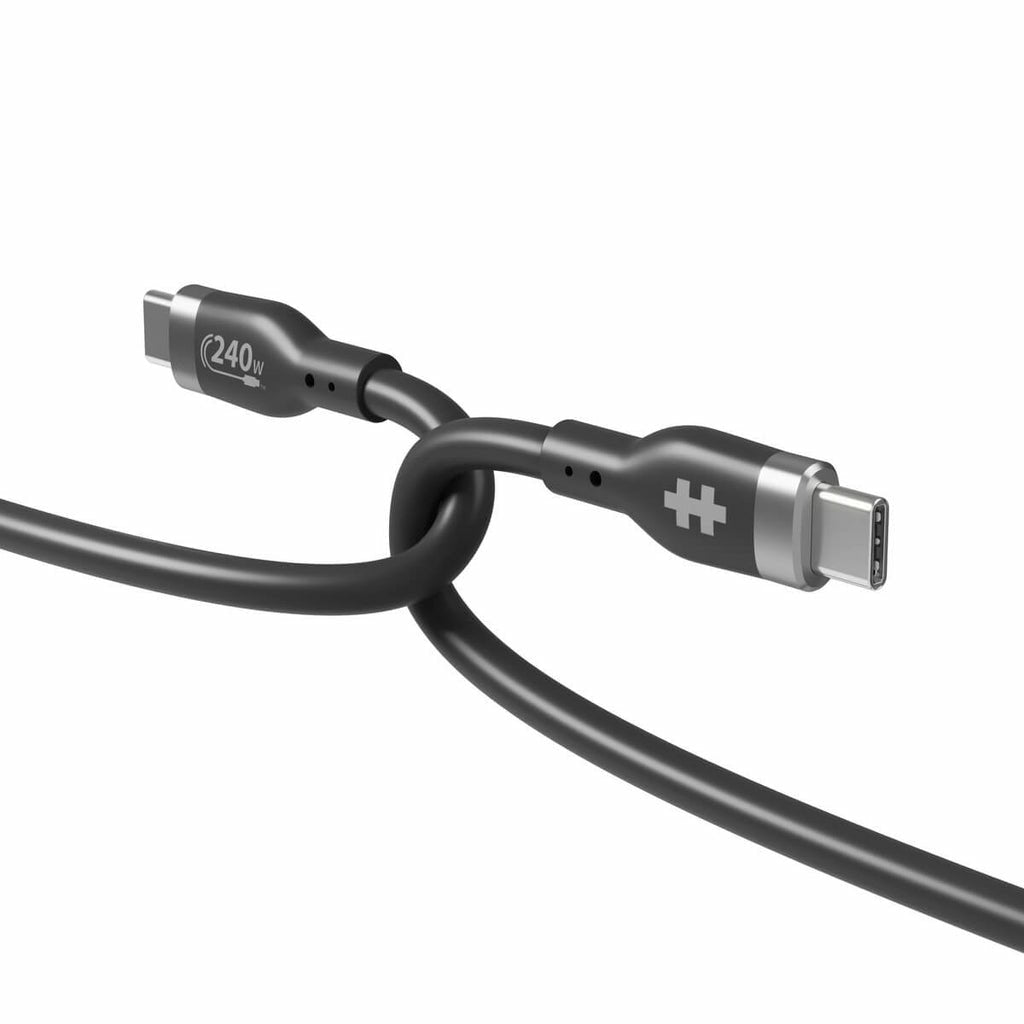 Cable Hyper 2m Silicone 240w Usb-C De Carga - Black