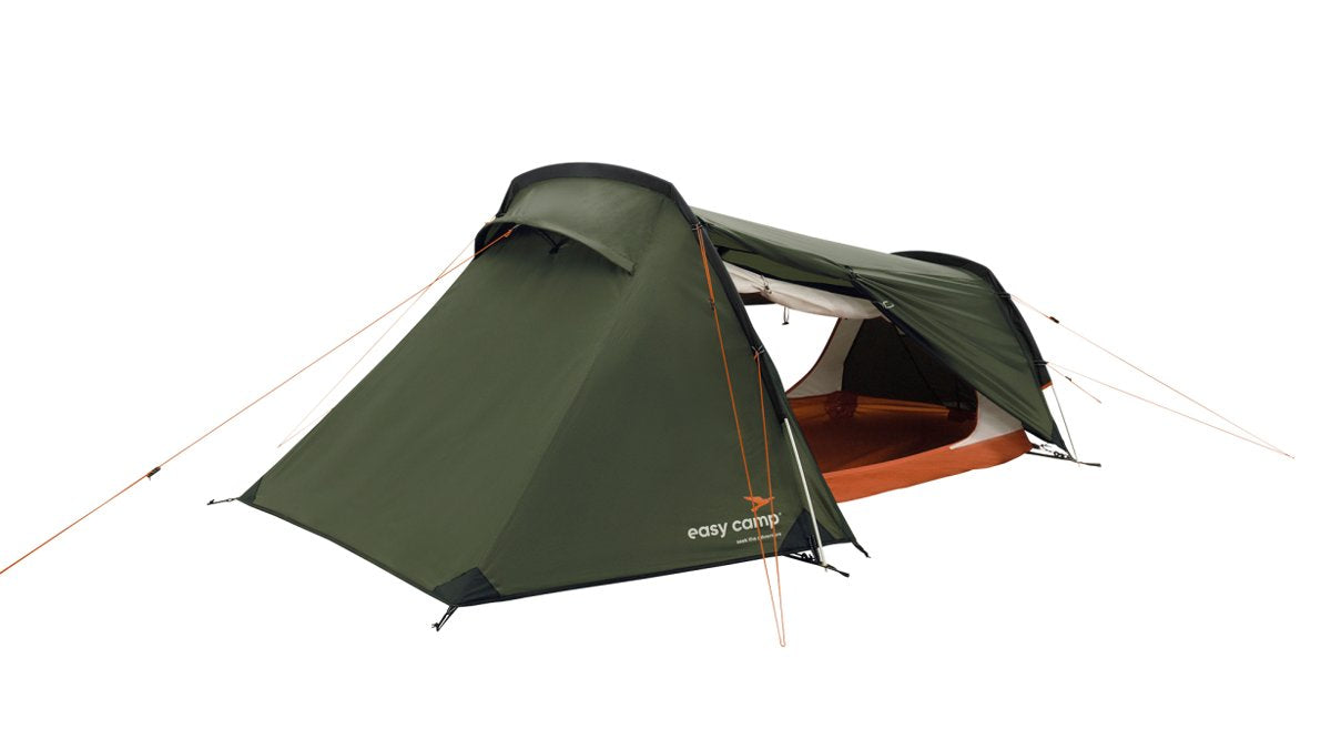 Tienda Túnel Easy Camp Sarek 2 Verde Oscuro/Naranja, Modelo 2025 120468