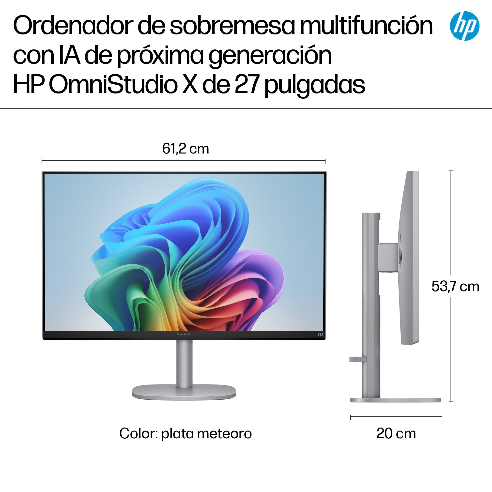 Pc All In One Hp Omnistudio X 27-Cs1006ns Intel Core Ultra 5-226v 16gb 1tb Ssd 27' Win11