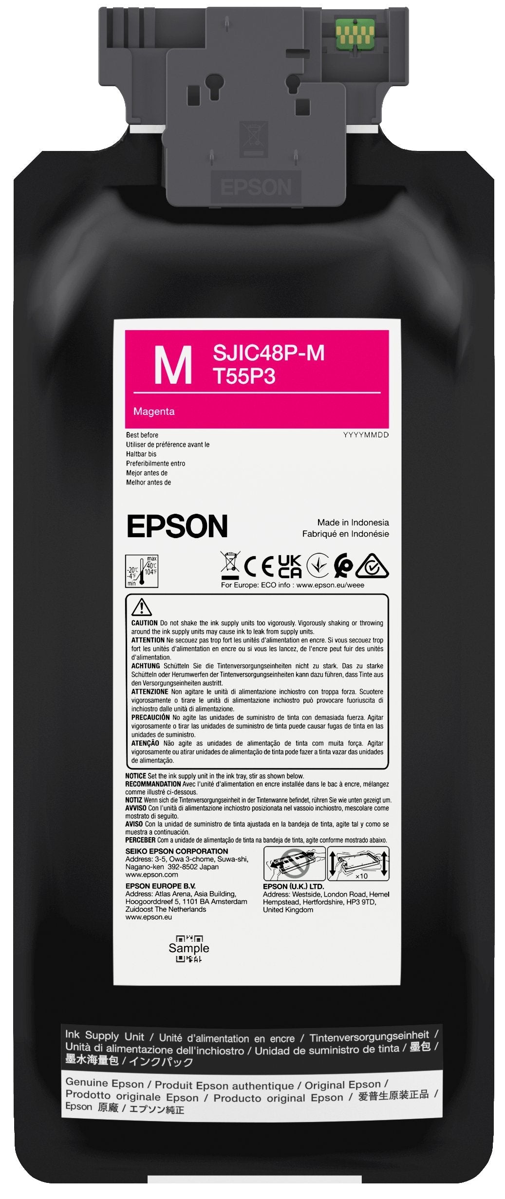 Sjic48p-M Ink Cartridge For Cw Supl C8000e Magenta