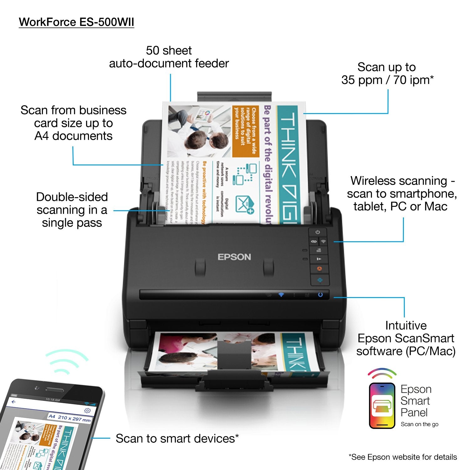 EAN 8715946686028 - Epson WorkForce ES-500WII imagen 11