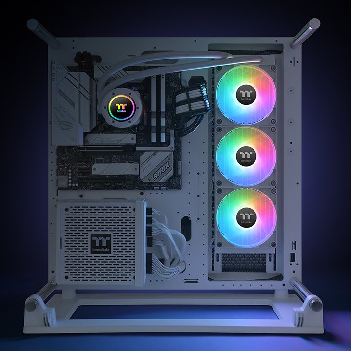 EAN 4713227539241 - Thermaltake TH360 V2 ARGB Procesador Kit de refrigeración líquida 36 cm Blanco 1 pieza(s) imagen 7